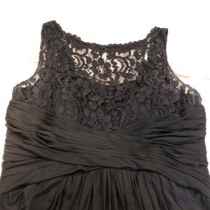 Black David’s Bridal Bridesmaid Gown